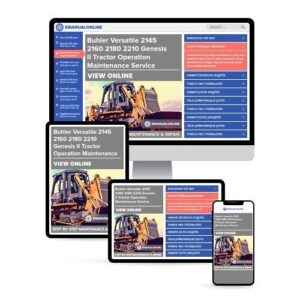 Buhler Versatile 2145 2160 2180 2210 Genesis II Tractor Operation Maintenance Service Manual # 1