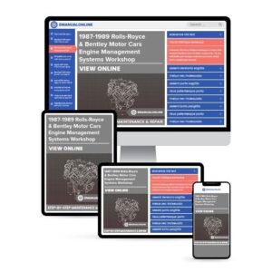 1987-1989 Rolls-Royce & Bentley Motor Cars Engine Management Systems Workshop Manual