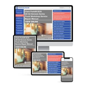 Clark Forklift ECG 20-32 Genesis Series Truck Workshop Service Repair Manual