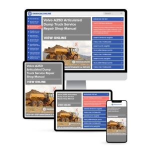 Volvo A25D Articulated Dump Truck Service Repair Shop Manual